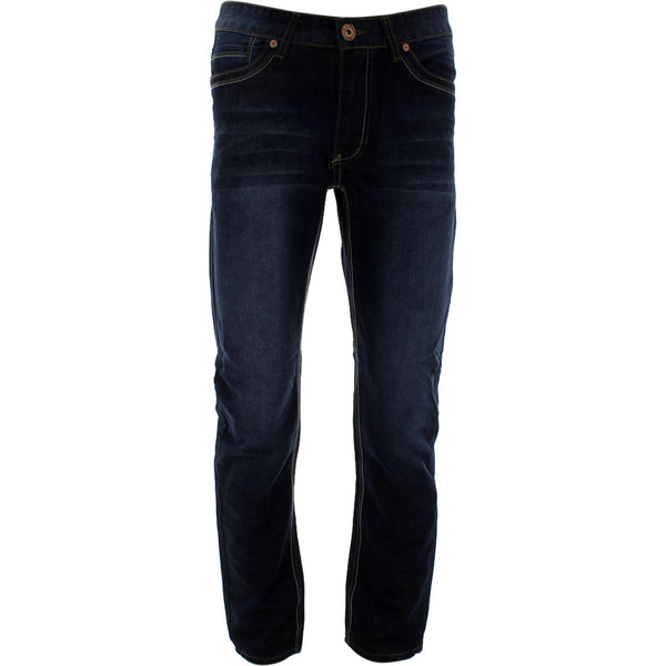 United Denim - Men's Embroidery Pockets Slim Straight pants -Indigo - V.I.M. - 1