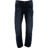 Men's Slim Straight Embroidery Pockets Jeans