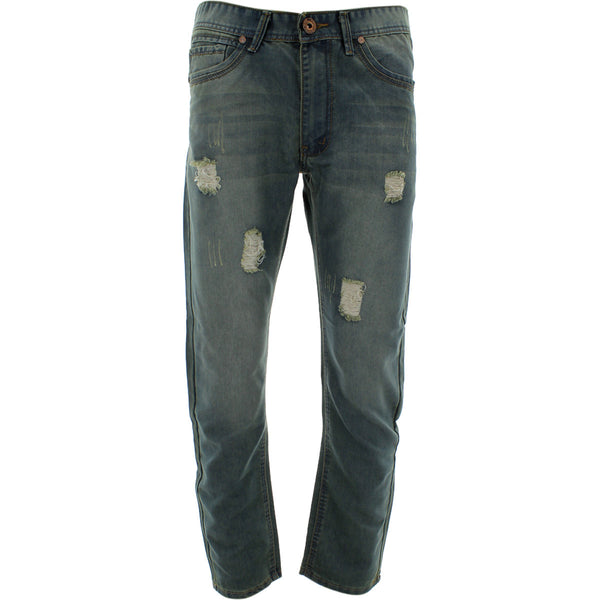 United Denim - Men's Embroidery Black Pockets Rips pants - Vintage - V.I.M. - 1