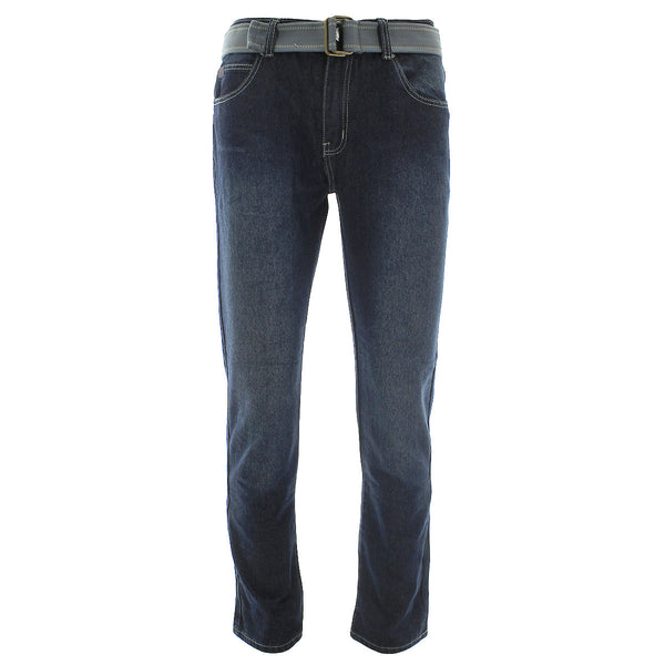 Swiss Cross - Men's Belted Skinny pants - Vintage Indigo - V.I.M.