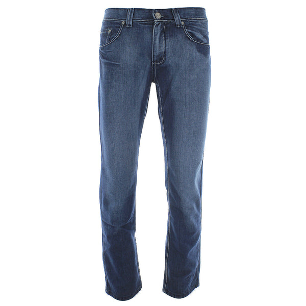 Bakoo - Men's Slim Straight Jeans - Light Blue - V.I.M. - 1