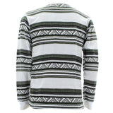 Swiss Cross - Men's Striped Aztec Thermal Shirts - White - V.I.M. - 2