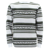 Swiss Cross - Men's Striped Aztec Thermal Shirts - White - V.I.M. - 1