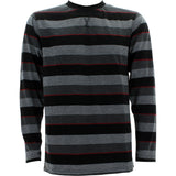 Swiss Cross - Men's Long Sleeves Stripe Crew Shirts - Black - V.I.M.
