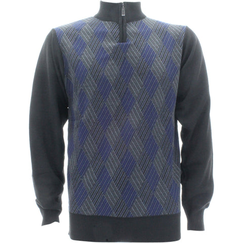 Men's Argyle 1/4 Zip Sweat Shirts