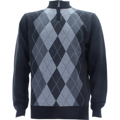 Men's Argyle 1/4 Zip Sweatshirts