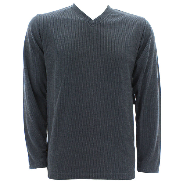 Swiss Cross - Men's Henley Thermal Shirts - Charcoal - V.I.M.