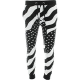 Focus - Men's American Flag Joggers in Black and White - V.I.M. - 1