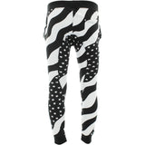 Focus - Men's American Flag Joggers in Black and White - V.I.M. - 2