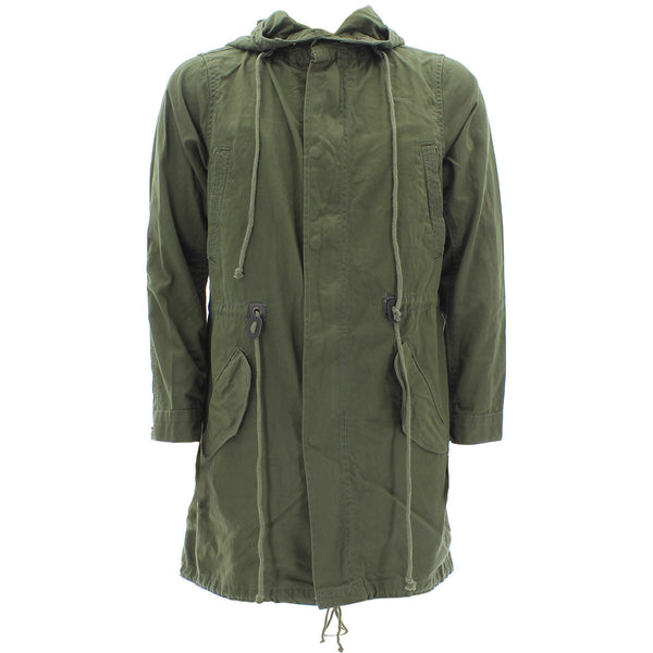 Smoke Rise - Men's Long Twill Light Jackets - Olive - V.I.M. - 1