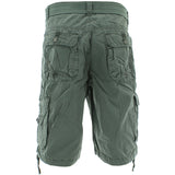 S.A.S.C.O. Trading Inc. - Men's Belted Snap Button Cargo Shorts- Gunmetal - V.I.M. - 4