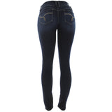 YMI - Women's 3 Button WannaBettaButt Skinny pants - Dark Blue - V.I.M. - 2