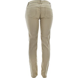 Ankor East - Women's Basic Color Stretch Pants - Khaki - V.I.M. - 2