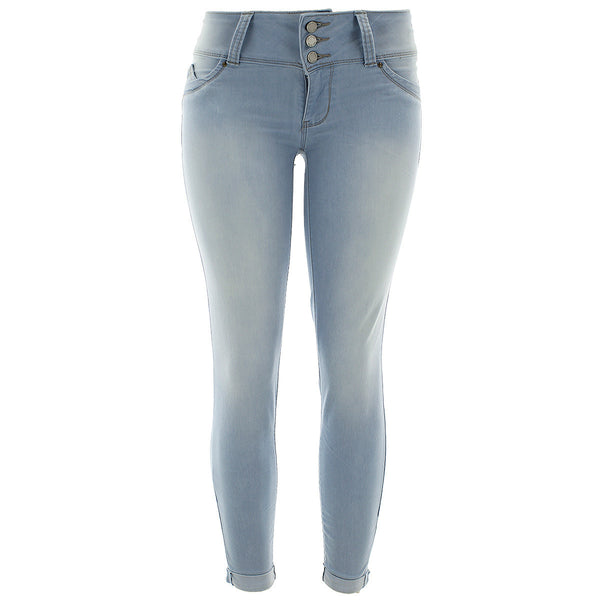 YMI - Women's Wanna WannaBettaButt Capri Skinny pants - Light Wash - V.I.M. - 1