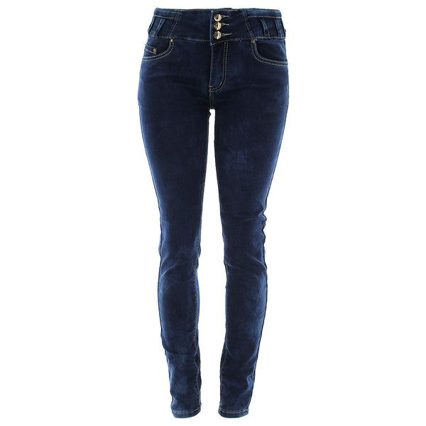 P&P Premium - Women's Push Up Jeans - Dark Blue - V.I.M.