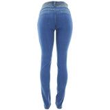 Bamboo - Women's 3 Button Stitch Waist Jeans - Medium Blue - V.I.M. - 2