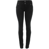 Bamboo - Women's Stud Emb Jeans - Black - V.I.M. - 1