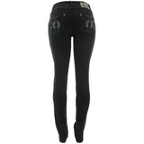 Bamboo - Women's Stud Emb Jeans - Black - V.I.M. - 2