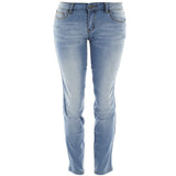 Azazel - Women's Knee Slit Jeans - Light Indigo - V.I.M. - 1