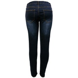 Azazel - Women's Basic 5 Pockets Jeans - Dark Indigo - V.I.M. - 2