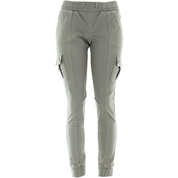 Red Fox - Women's Cargo Twill Jogger - Khaki - V.I.M. - 1