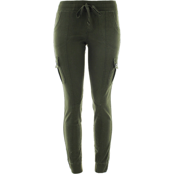Red Fox - Women's Cargo Twill Jogger - Olive - V.I.M.