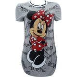 Disney - Women's Minnie Words All Over Shirts - Grey - V.I.M. - 1