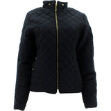 YMI - Women's Furlined Quilted Jackets - Black/Brown - V.I.M. - 1