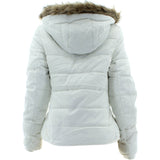 YMI - Women's Zip Fur Lined Hoodie Jackets - Milk - V.I.M. - 2