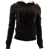 Roma Concept - Women's Sherpa lined Sweatshirts - Brown - V.I.M. - 1