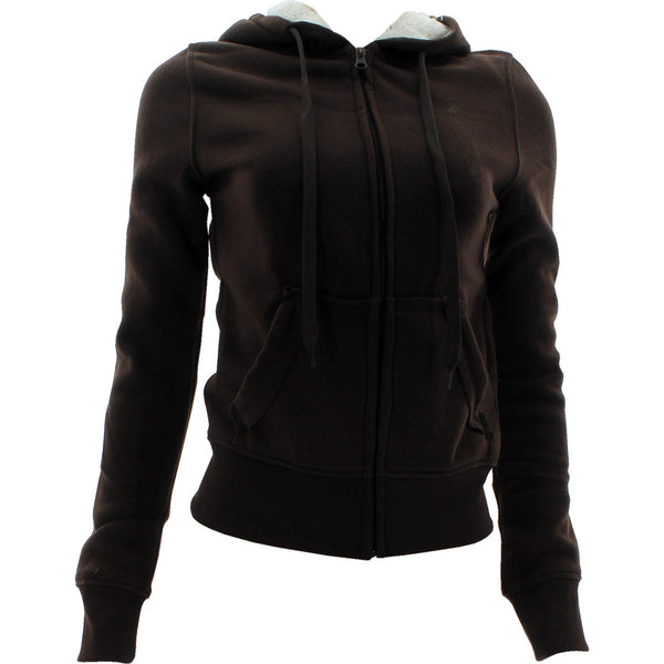 Roma Concept - Women's Sherpa lined Sweatshirts - Brown - V.I.M. - 1