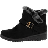 Golden Road - Women's Gold Buckle Comfort Booties - Black - V.I.M. - 2