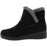 Golden Road - Women's Zipper Fur Booties - Black - V.I.M. - 2