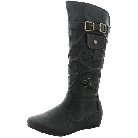 Ca Collection - Women's Back Pocket Boots - Black