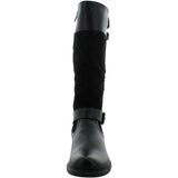 First Sight - Women's Quilted 2 Buckle Boots - Black - V.I.M. - 3