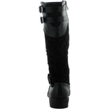 First Sight - Women's Quilted 2 Buckle Boots - Black - V.I.M. - 4