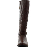 First Sight - Women's Elastic 2 Buckle Ridding Boots - Brown - V.I.M. - 3