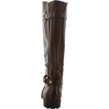 First Sight - Women's Elastic 2 Buckle Ridding Boots - Brown - V.I.M. - 4