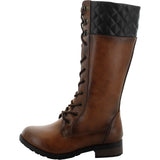Betani - Women's 2 Tone Lace Up Riging Boots - Brown - V.I.M. - 2