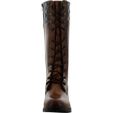 Betani - Women's 2 Tone Lace Up Riging Boots - Brown - V.I.M. - 3