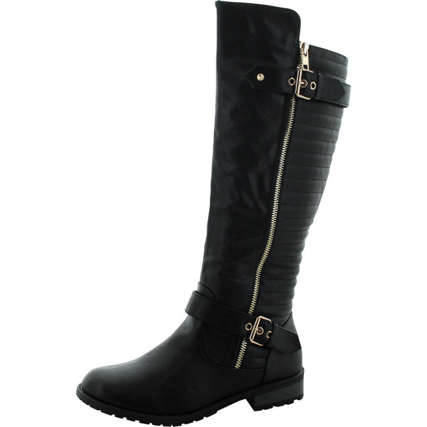 Forever - Women's Quilted Ridding Boots - Black - V.I.M.