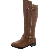 Forever - Women's Quilted Ridding Boots - Tan - V.I.M.