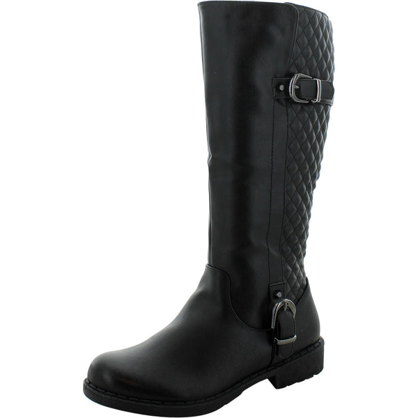First Sight - Women's Quilted 2 Buckle Boots - Black - V.I.M. - 1
