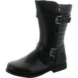 I Love Yo Kids - Girls Quilted Booties - Black - V.I.M. - 1