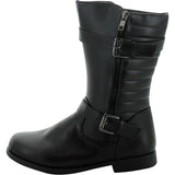 I Love Yo Kids - Girls Quilted Booties - Black - V.I.M. - 2