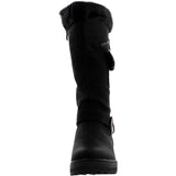 First Sight - Women's Side Zipper buckle Cold Boots - Black
