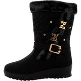 Golden Road - Women's Golden Buckle Cold Weather Boots - Black - V.I.M. - 2