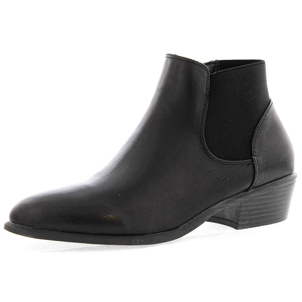 DbDk - Women's Side Elastic Short Booties - Black - V.I.M. - 1