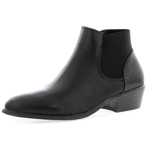 DbDk - Women's Side Elastic Short Booties - Black