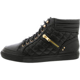 Forever - Women's Zipper Quilted Sneaker - Black - V.I.M.